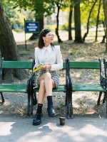 Всекидневни дамски обувки черни от еко кожа и текстилен материал Dallas