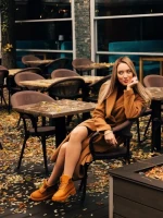 Дамски боти  камел  от еко кожа  Remona