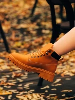 Дамски боти  камел  от еко кожа  Remona