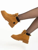 Дамски боти  камел  от еко кожа  Remona