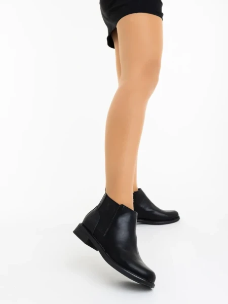 Дамски боти черни от екологична кожа Maraza