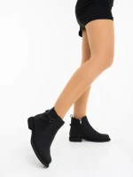 Дамски боти черни от екологична кожа Ladymara