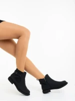 Дамски боти черни от екологична кожа Ladymara