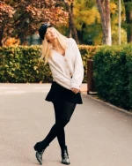 Дамски боти черни от еко кожа Kalanie