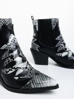 Дамски боти черни от еко кожа Mychal