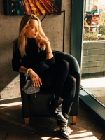 Дамски боти черни от еко кожа Mychal