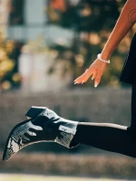 Дамски боти черни от еко кожа Sudie