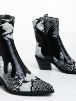 Дамски боти черни от еко кожа Sudie