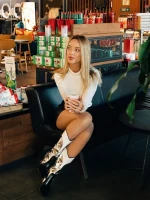 Дамски чизми сребристи от еко кожа Diamontina