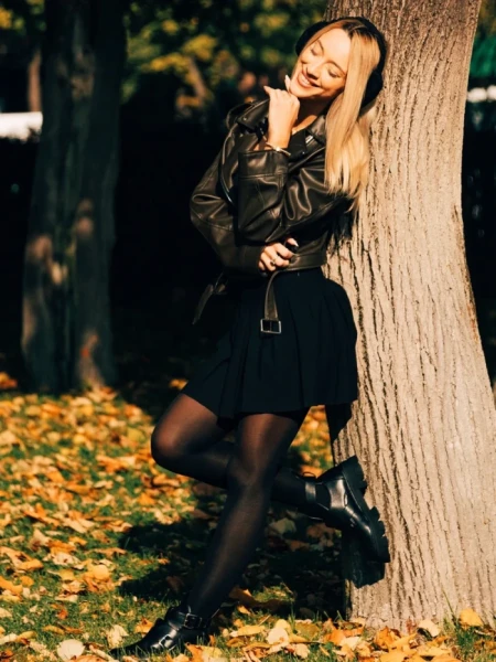 Дамски боти черни от екологична кожа Lucara