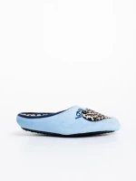 Детски пантофи сини от синтетичен косъм Alegra