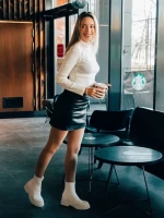 Дамски спортни обувки бели от текстилен материал Mulana