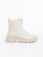 Дамски боти бежови от еко кожа Katarina