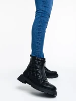 Дамски боти черни от еко кожа Katarina