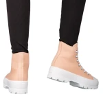 Дамски кецове  розови  от текстилен материал  Roses