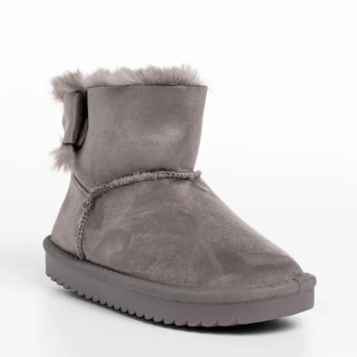 Детски чизми сиви  от текстилен материал  Scotti