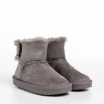 Детски чизми сиви  от текстилен материал  Scotti