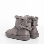 Детски чизми сиви  от текстилен материал  Scotti