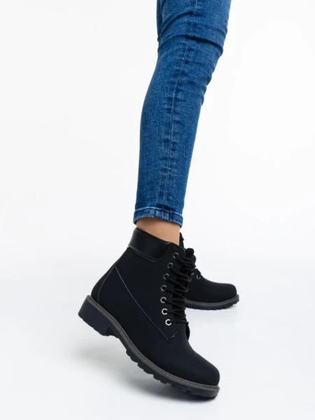 Дамски боти черни от еко кожа Smilla