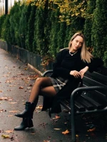 Дамски боти черни от екологична кожа Belinna