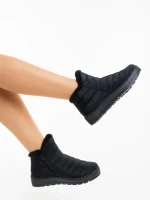 Дамски боти черни от текстилен материал Atala