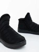 Дамски боти черни от текстилен материал Atala