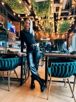 Дамски боти черни от екологична кожа Montara