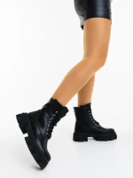 Дамски боти черни от екологична кожа Montara
