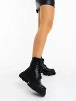 Дамски боти черни от екологична кожа Montara