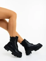 Дамски боти черни от екологична кожа Montara