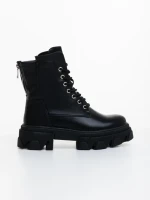 Дамски боти черни от екологична кожа Montara