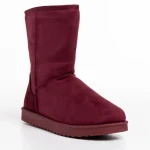 Дамски чизми грена  от текстилен материал  Daleyza