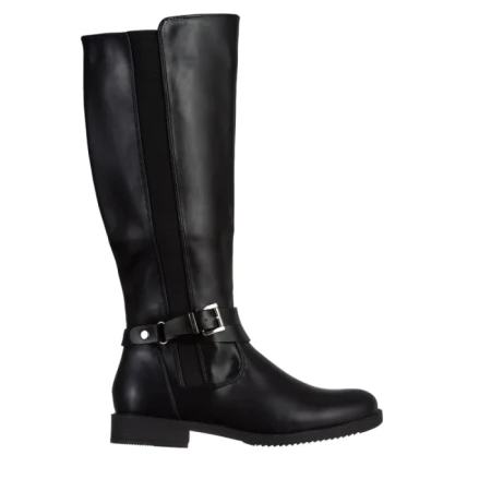 Дамски чизми черни  от еко кожа  Daleyza