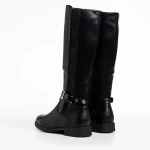 Дамски чизми черни  от еко кожа  Daleyza