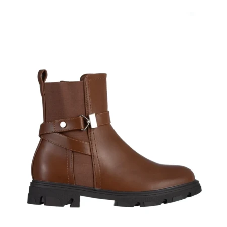 Дамски боти  кафяви  от еко кожа  Rylie