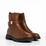 Дамски боти  кафяви  от еко кожа  Rylie