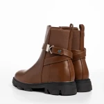 Дамски боти  кафяви  от еко кожа  Rylie