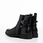 Дамски боти  черни  от еко кожа  Anaya