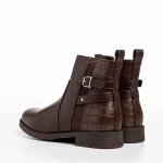 Дамски боти  тъмно кафяви от еко кожа  Anaya