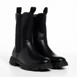 Дамски чизми черни  от еко кожа  Allie