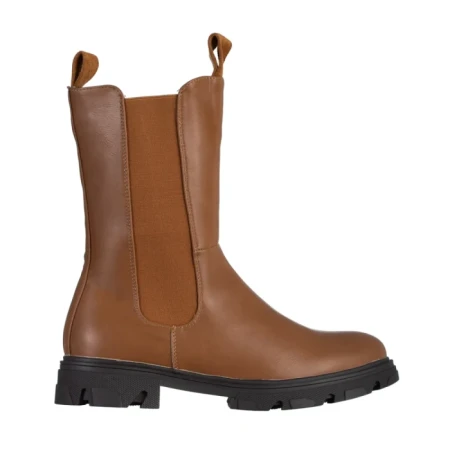 Дамски чизми кафяви  от еко кожа  Allie