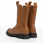 Дамски чизми кафяви  от еко кожа  Allie