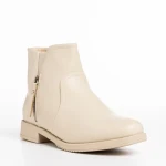 Дамски чизми бежови  от еко кожа  Falecia