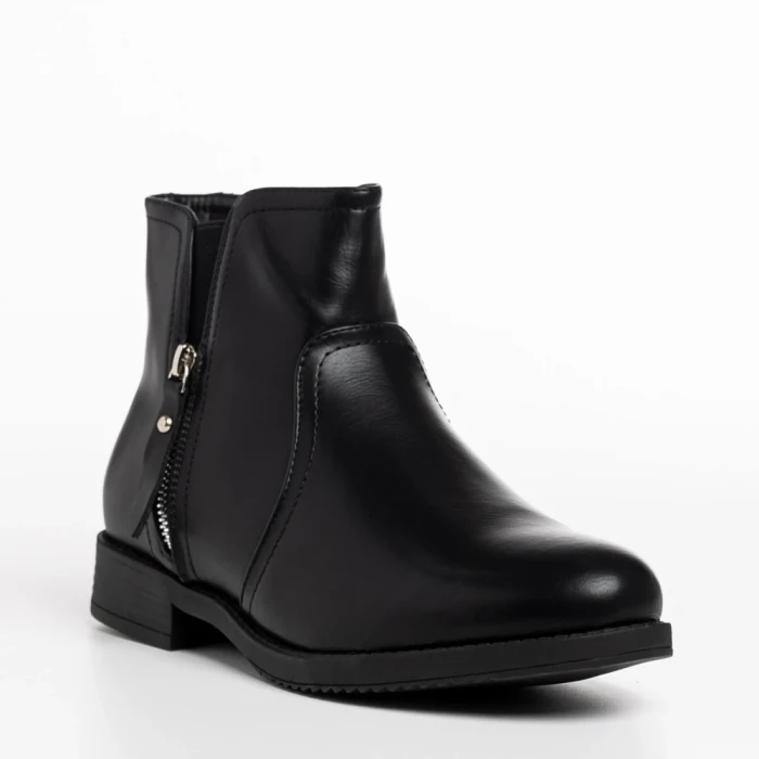 Дамски чизми черни  от еко кожа  Falecia