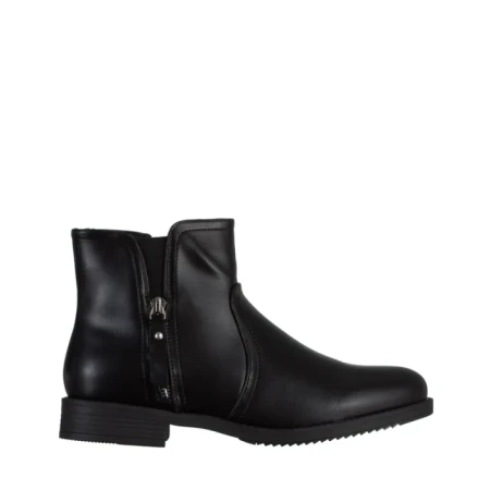 Дамски чизми черни  от еко кожа  Falecia