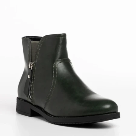 Дамски чизми зелени  от еко кожа  Falecia