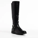 Дамски чизми черни  от еко кожа  Alaia