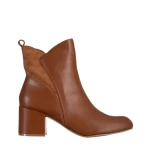 Дамски боти  светло кафяви от еко кожа  Arielle