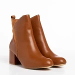 Дамски боти  светло кафяви от еко кожа  Arielle