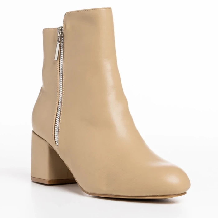Дамски боти  бежови  от еко кожа  Everlee